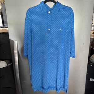 Blue Polka Dot Men's Shirt